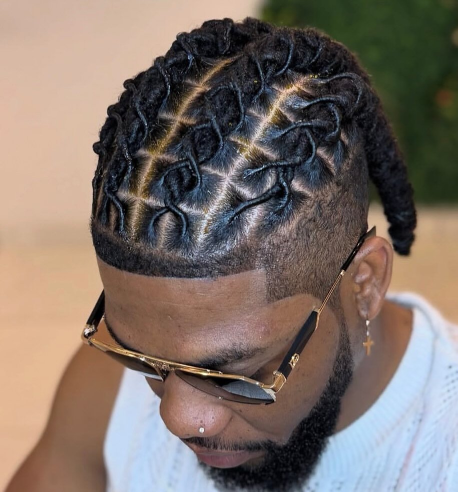 Men's locs and twists style